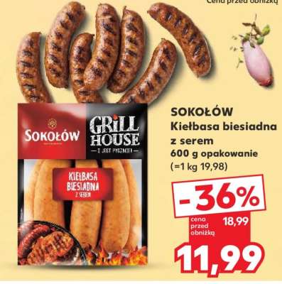 Sokołów Kiełbasa biesiadna z serem