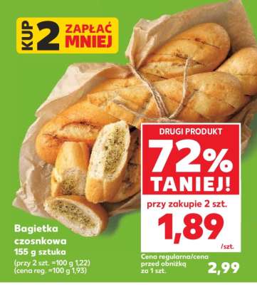 Bagietka czosnkowa 155 g sztuka