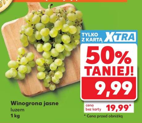 Winogrona jasne luzem