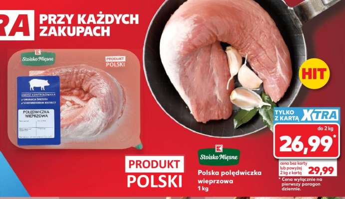 Polska polędwiczka wieprzowa 1 kg