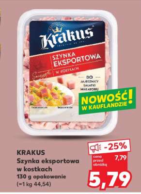 KRAKUS Szynka eksportowa w kostkach