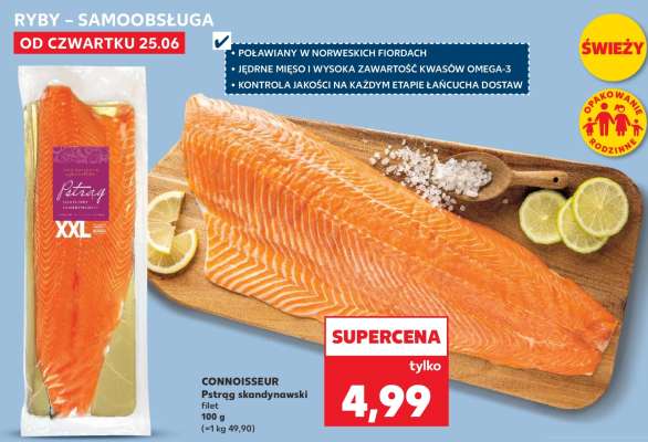 CONNOISSEUR Pstrąg skandynawski filet