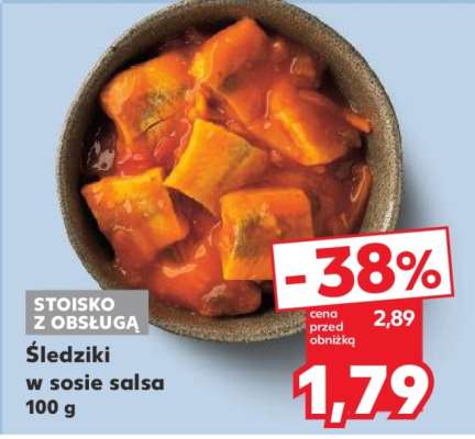 Śledziki w sosie salsa 100 g