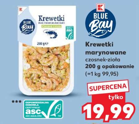 Krewetki marynowane czosnek-zioła 200 g opakowanie