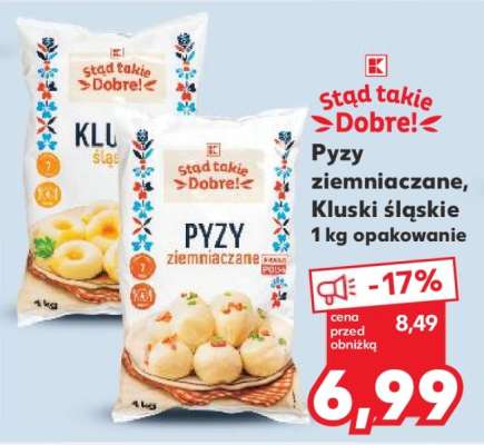 Pyzy ziemniaczane, Kluski śląskie 1 kg opakowanie