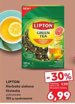 LIPTON Herbata zielona liściasta cytrusowa