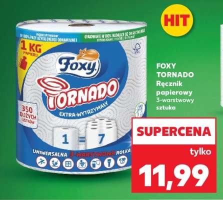 FOXY TORNADO Ręcznik papierowy 3-warstwowy sztuka