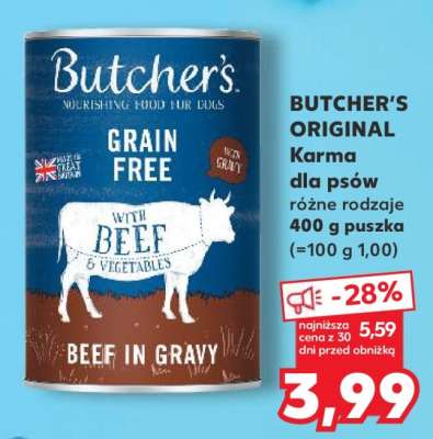 BUTCHER'S ORIGINAL Karma dla psów