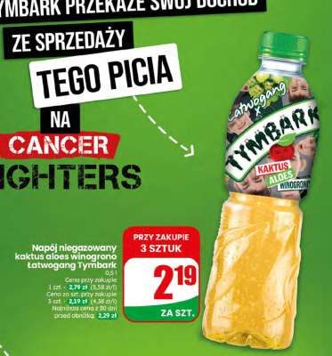 Napój niegazowany kaktus aloes winogrono łatwagang Tymbark