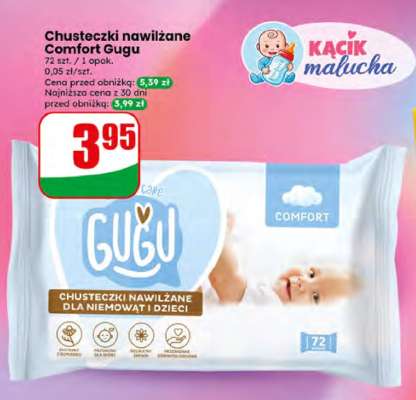 Chusteczki nawilżane Comfort Gugu
