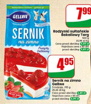 Sernik na zimno Gellwe