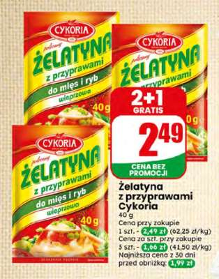 żelatyna z przyprawami Cykoria