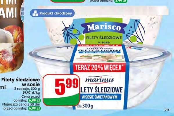 Filety śledziowe w sosie