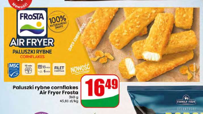 Paluszki rybne cornflakes Air Fryer Frosta