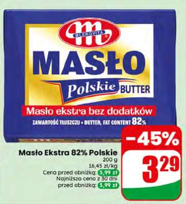 Masło ekstra 82% Polskie