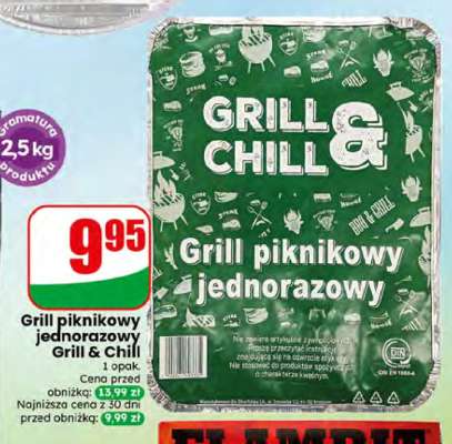 Grill piknikowy jednorazowy Grill & Chill