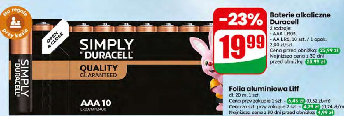 Baterie alkaliczne Duracell