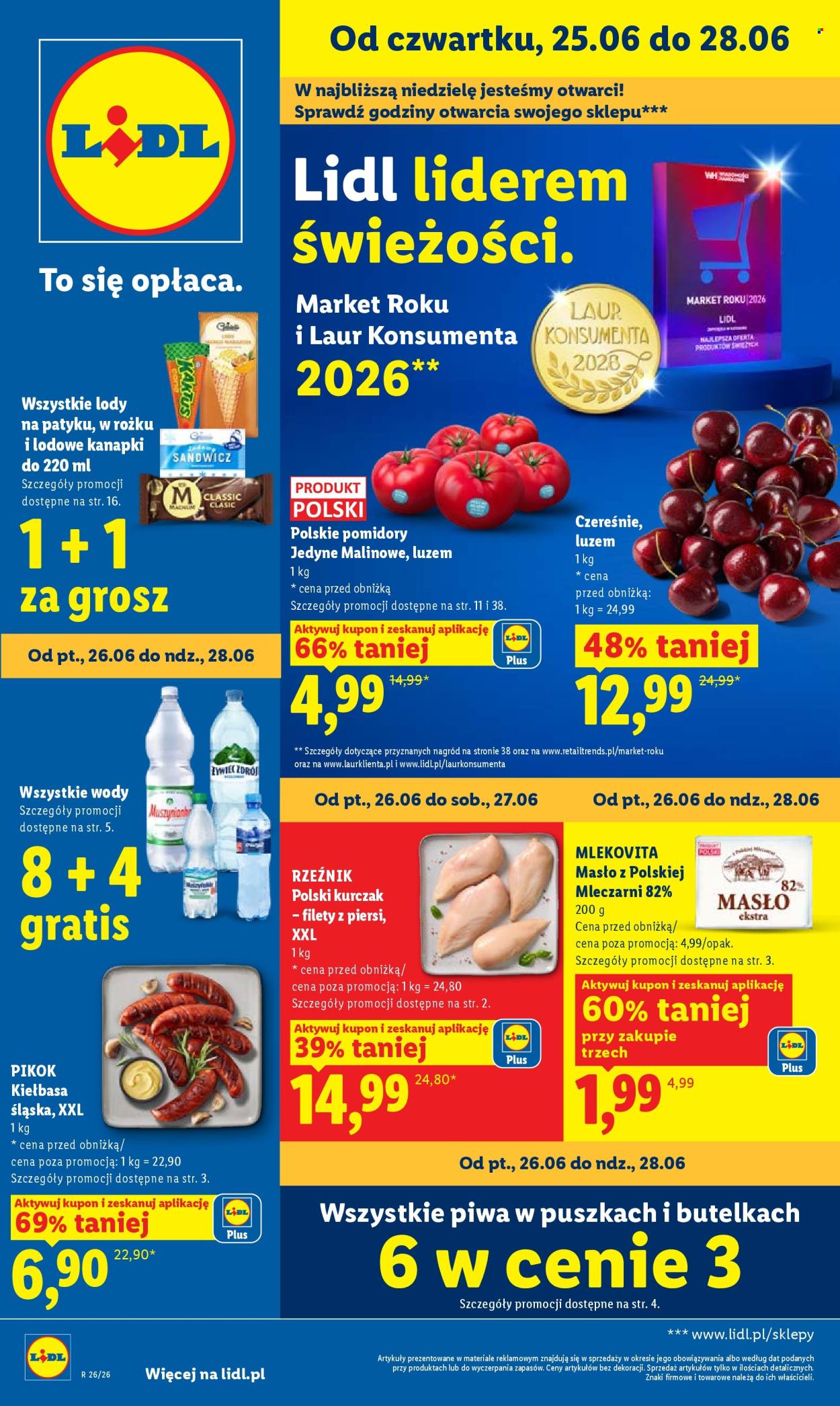 Leták Lidl - 25.6.2026 - 28.6.2026. Strana 1