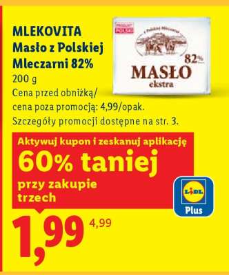 MLEKOVITA Masło z polskiej mleczarni 82%