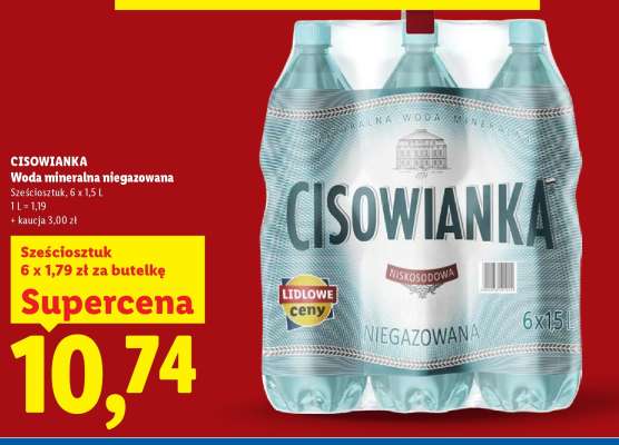 CISOWIANKA Woda mineralna niegazowana