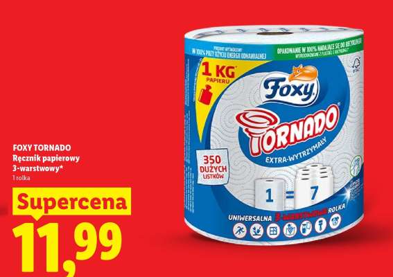 FOXY TORNADO Ręcznik papierowy