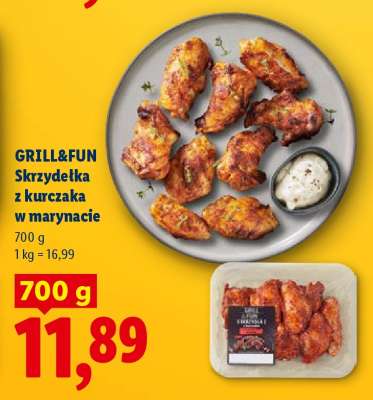 GRILL&FUN Skrzydełka z kurczaka w marynacie