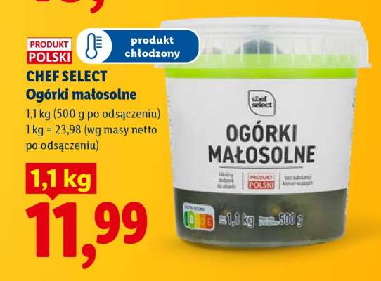CHEF SELECT Ogórki małosolne