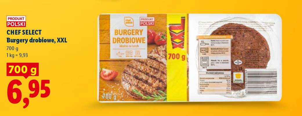 CHEF SELECT Burgery drobiowe, XXL