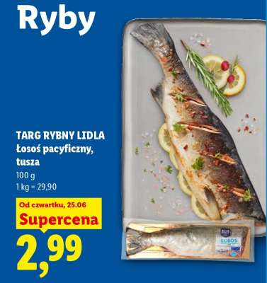 TARG RYBNY LIDLA łosoś pacyficzny tusza