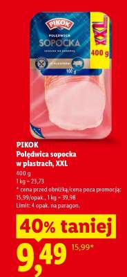 PIKOK Polędwica sopocka w plastrach, XXL