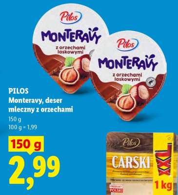 Pilos Monteravy, deser mleczny z orzechami