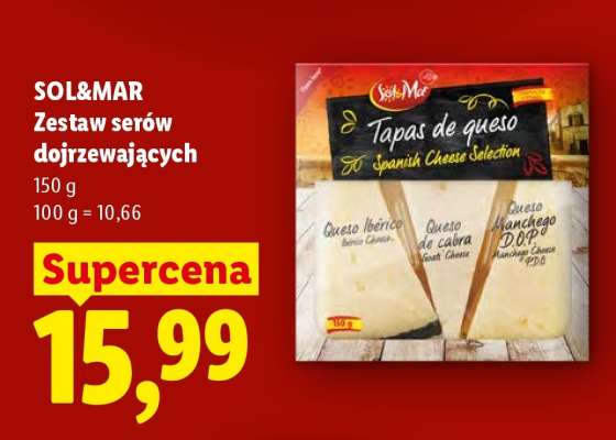 SOL&MAR Zestaw serów dojrzewających
