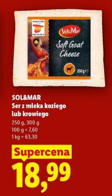 Sol&Mar Ser z mleka koziego lub krowiego