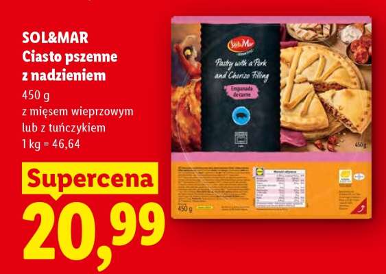 SOL&MAR Ciasto pszenne z nadzieniem