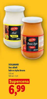 SOL&MAR Sos aioli lub w stylu brava