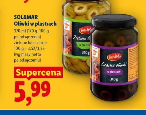 SOL&MAR Oliwki w plastrach