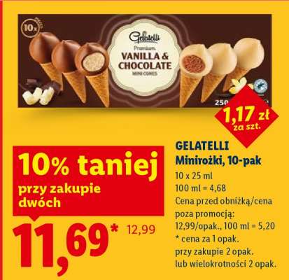 GELATELLI Minirożki, 10-pak