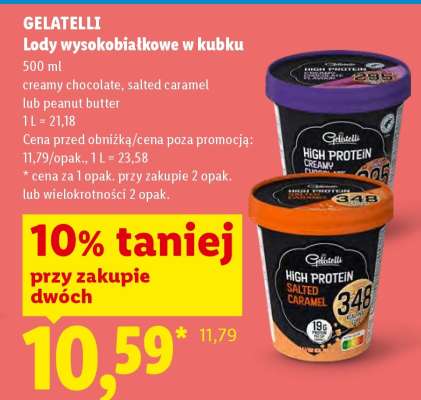 Gelatelli Lody wysokobiałkowe w kubku