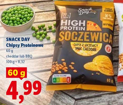 SNACK DAY Chipsy Proteinowe
