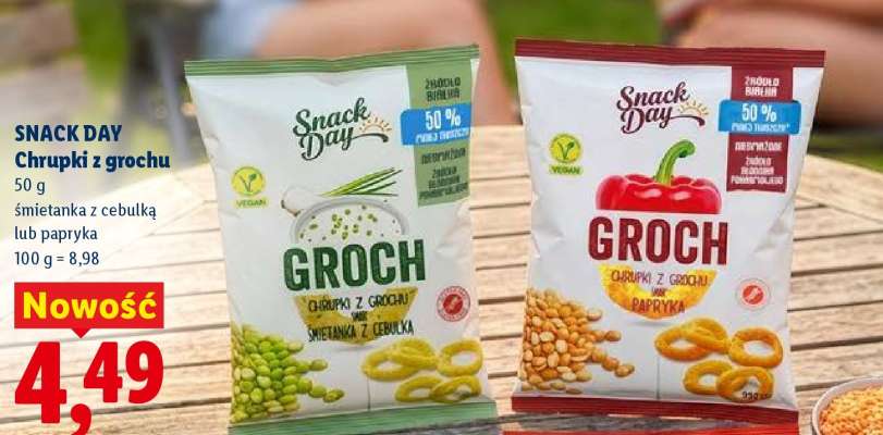 SNACK DAY Chrupki z grochu