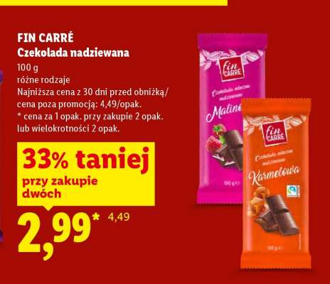 FIN CARRÉ Czekolada nadziewana