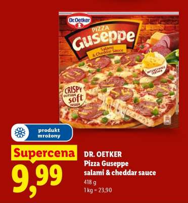 Dr. Oetker Pizza Guseppe, salami & cheddar sauce