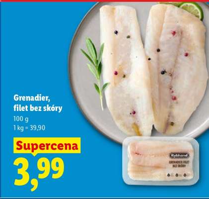 GRENADIER FILET BEZ SKÓRY