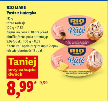 RIO MARE Pasta z tuńczyka