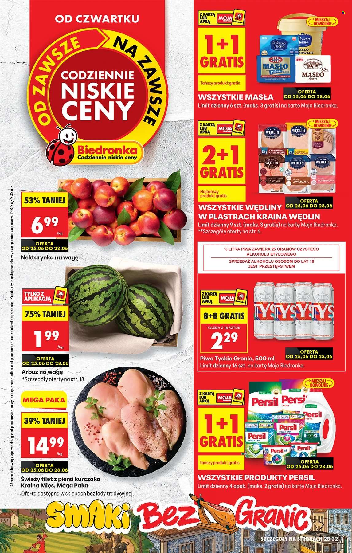 Leták Biedronka - 25.6.2026 - 1.7.2026. Strana 1