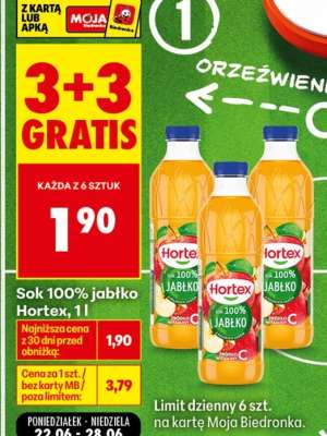 Sok 100% jabłko Hortex, 1l