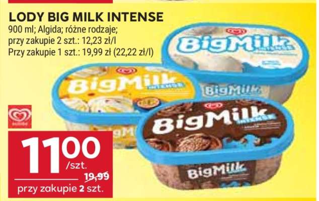 Lody BIG MILK INTENSE