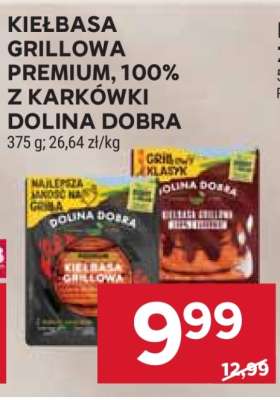Kiełbasa Grillowa Premium, 100% z Karkówki Dolina Dobra