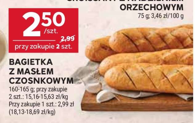 Bagietka z masłem czosnkowym