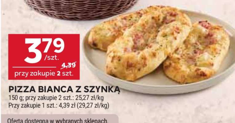 PIZZA BIANCA Z SZYNKĄ
